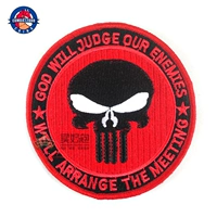 Combat2000 Punisher Nhãn dán ma thuật ngoài trời Nhãn dán cá nhân Epaulettes Huy hiệu Băng đeo tay Ba lô Sticker miếng dán in áo