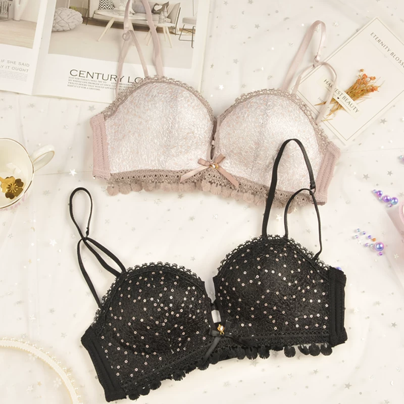 Underwear, wireless bra, Japanese cute push up bra
