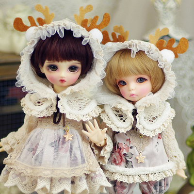 taobao agent Doll, clothing, set, white Christmas dress
