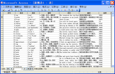 [新概念英语单词含读音ACCESS数据库(四册),MP3英语读音,mdb文件]