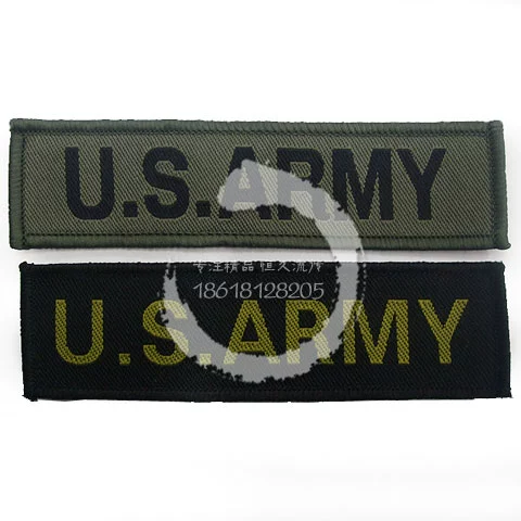 Американская вышитая армия США на вышивную полосу/Значок главы груди Специальное качество бутика 11,5 Ширина 2,9 см. Специальный сезон