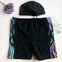 Bộ quần áo thể thao nam chính hãng thương hiệu Hua Weisi võ sĩ 5 điểm quần bơi thời trang màu đen cỡ lớn 83307 - Nam bơi đầm quần bơi nam đẹp