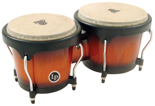 LP Aspire Wood Bongos LPA601-VSB Bange Drum Small Carting Accessories