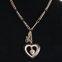 "Liangliang Overseas" exquisite caring diamond color glaze necklace