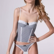 Châu âu và Mỹ nổi tiếng áo nịt ngực thu thập ngực ren slimming đồ lót mỏng nữ sling chia corset phù hợp với