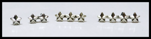 Американец Маленькая аксессуара Приложение -3/16 -INCH Silver Star (American Original)