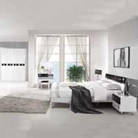 Brand Suite Toàn bộ nội thất phòng ngủ Kết hợp phòng ngủ Bộ nội thất phòng ngủ Kết hợp phòng ngủ đặc biệt Bộ sáu mảnh sofa gỗ hiện đại