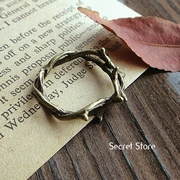 Nhẫn handmade cổ điển hoa hồng gai ở ngón trỏ nam nữ bạn gái nhẫn vòng cổ