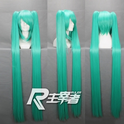 taobao agent Lord Vocaloid series Hatsune Miku green onion green double ponytail COS wig fake hairy 042E special offer