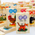 100 ký tự Trung Quốc vui vẻ nhận thức domino trẻ em giáo dục trẻ em giáo dục sớm khối xây dựng bằng gỗ hands-on đồ chơi Khối xây dựng