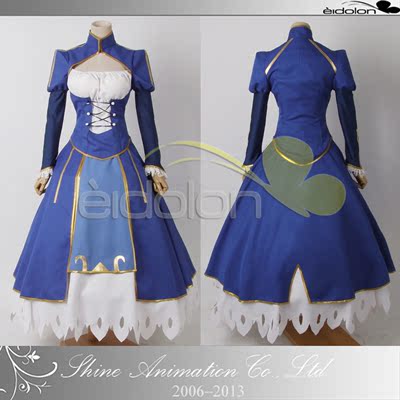 taobao agent Fate Saber My King Blue 40 % off promotion cosplay clothing real shots