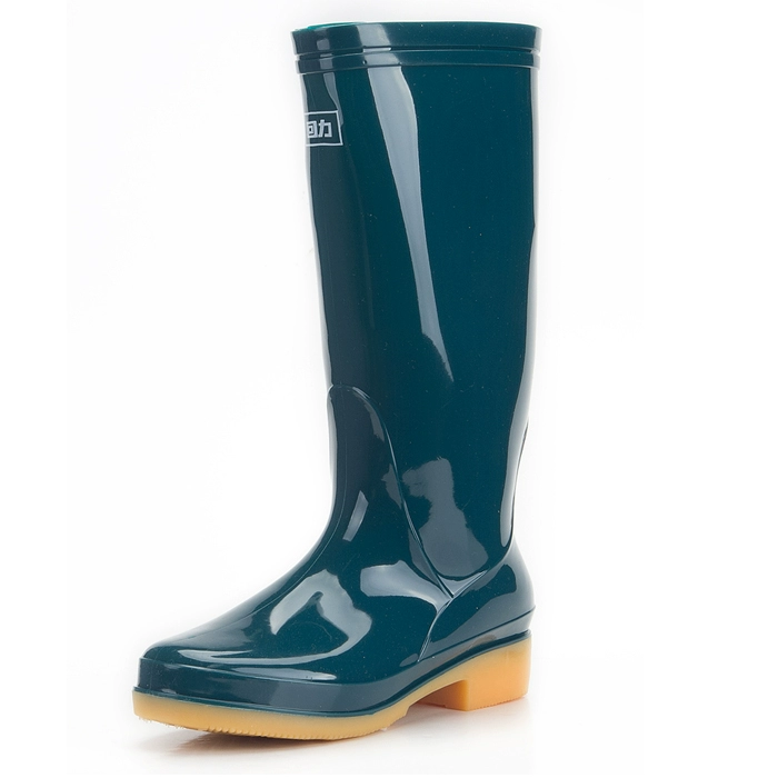Genuine rắn phẳng lớp lót bên trong với gaotong nước nữ giày ủng đi mưa hay nắng giày 813 - Rainshoes