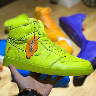 air jordan 1 gatorade aj1 佳得乐 柠檬黄男子篮球鞋 aj5997-345