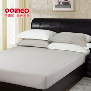 Toàn bộ bông dày 60 giường màu rắn một mảnh 1,5m 1,8 m trải giường bảo vệ chống trượt kaki trắng - Trang bị Covers