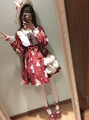 taobao agent Retro summer Japanese cute dress, Lolita style, Lolita OP