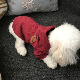 新しい韓国スタイルのペットパターンストレッチコットン犬服テディビション犬服脂肪犬服フレンチ犬服