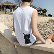 Của nam giới mồ hôi vest cộng với phân bón XL đáy mùa hè triều chất béo mùa hè phần mỏng thanh niên Hàn Quốc phiên bản của không tay từ bi đẹp trai
