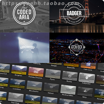 FCPX插件ProIntro Indie V1信息简介创意设计文字标题动画30组  final cut pro-天天素材网
