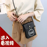 Túi điện thoại di động nữ 2018 mới túi nhỏ chéo túi điện thoại di động sinh viên Hàn Quốc phiên bản của túi dễ thương nhỏ dọc xiên 挎
