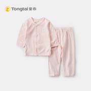 Tong Tai mùa hè bé quần áo lót bộ đàn ông và phụ nữ bé 3-18 tháng off áo quần hai mảnh phù hợp với