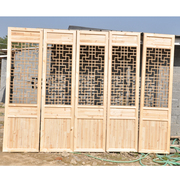 Dongyang khắc gỗ TV nền tường phân vùng lưới cửa cổ và cửa sổ cửa fan lưới gỗ cửa sổ màn hình tùy biến