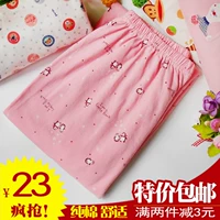 Pajama quần của phụ nữ quần cotton phần mỏng mùa hè dài knit cotton phim hoạt hình XL bông nhà quần lỏng mùa xuân và mùa thu quần ống rộng nam
