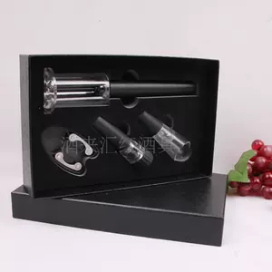 Открывалка для бутылок красного вина, новый стиль, игла давления воздуха, набор для вина, набор из 4 предметов, пробка для вина с воздушной помпой, продвижение подарочной коробки, бесплатная доставка