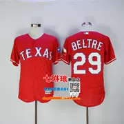 Áo bóng chày mặc áo phông Rangers RYAN 34 # 29 BELTRE ODOR 12 # áo đấu với áo - Thể thao sau