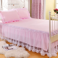 Hàn quốc ren giường ăn mặc mảnh duy nhất công chúa phong cách Simmons trải giường mùa xuân và mùa hè 1.2 1.5 1.8 m bảo vệ bìa ga giường viền ren