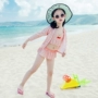2019 đồ bơi trẻ em gái ba mảnh áo chống nắng dài tay áo khoác ngoài cho bé gái đồ bơi chia bé đi biển - Bộ đồ bơi của Kid đồ bơi cho trẻ em
