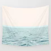 [Fan Wei nhà] bên bờ biển sóng nhỏ tươi Bắc Âu trang trí nội thất treo vải TV tấm thảm ins bãi biển khăn