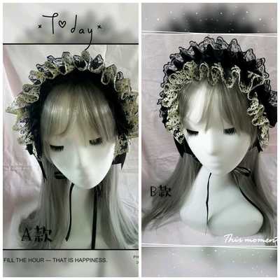 taobao agent Free shipping original lolita hand -made small object Gothic dark hair belt KC headwear BNT constellation hair decoration edge