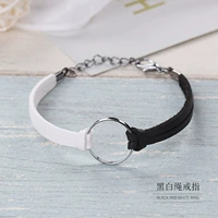 Sen Ring Bracelet Xu hướng Thời trang Nam và Nữ Vòng tay Trang sức Bạn gái sinh viên Dây đeo tay đơn giản Phụ kiện vòng đeo tay vòng tay cao su