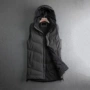 Của nam giới coat thêm dày bông vest mùa đông có thể tháo rời cap dài vest vest vai áo vest thủy triều đơn giản 06 áo nam