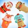 Không dệt tay con rối ngón tay vải búp bê giáo dục sớm creative diy ngày Giáng Sinh handmade animal may shop đồ chơi trẻ em