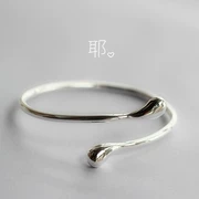 Đơn giản và tươi mới Sen Mori bạn gái sinh nhật cặp vợ chồng 520 Quà tặng ngày Valentine đôi vòng tay mạ đồng 925 bạc - Vòng đeo tay Cuff