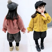 Quần áo thu đông 2018 mới 0-1-2-3-4-5 tuổi Cô gái áo len cashmere Áo nữ dày Hàn Quốc