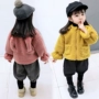 Quần áo thu đông 2018 mới 0-1-2-3-4-5 tuổi Cô gái áo len cashmere Áo nữ dày Hàn Quốc quần áo trẻ em