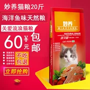 Đặc biệt thức ăn cho mèo biển hương vị cá hồi 10 KG pet mèo đi lạc mèo vào cat cat thực phẩm cat cat staple thực phẩm 20 kg túi lớn