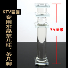 Стеклянная перегородка ktv包厢茶几柱水晶柱茶几脚 玻璃柱吧台水晶柱展柜柱 尺寸可定制