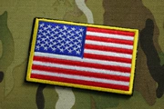 7GEAR Mỹ American Flag Chương Chất Lượng Cao Thêu Velcro Tấm 3D Thêu Sticker Lớn Màu Cơ Bản