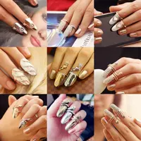 Châu âu và Hoa Kỳ nail ring khuyến mãi nam giới và phụ nữ Hàn Quốc phiên bản của triều cá tính trang sức nhẫn kim cương nail bìa armor doanh nhẫn lông voi nam