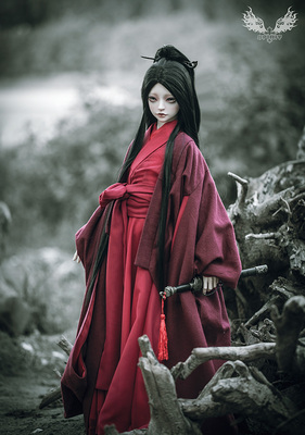 taobao agent 2 points adults/uncle/big girl/3 points ancient costume (BJD doll ancient style red set)