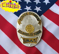 Значок Los Angeles S.W.A.T. Металлический значок Los Angeles LAPD Агент Gold Metal Badge