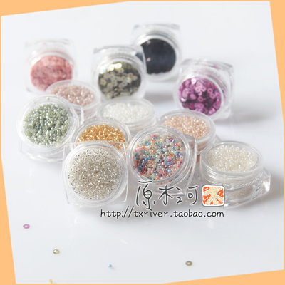 taobao agent Small nail sequins, beaded bracelet, accessory handmade, beads, 1.5mm, 3mm, children's clothing