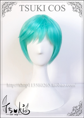 taobao agent TSUKI Sword Sword Ranchen Phase 1 Zhen original water blue soft face cos wig short hair wig