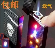 Sán đầu đầy màu sắc nhấp nháy sáng tạo kim loại siêu mỏng mini flash màu xanh ngọn lửa thẳng vào gió nhẹ