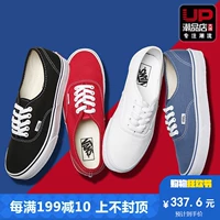 VANS Vans mùa hè giày nam nữ giày Đích Thực cổ điển low-top giày vải VN-0EE3BLK màu đen và trắng giày thể thao gucci