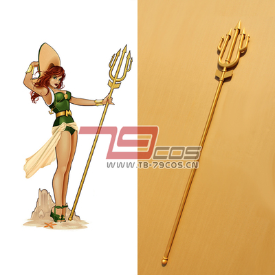 taobao agent DC Bombshells Mera full set of three -pointed fork+belt+bracelet COSPLAY props customization