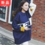 Harajuku phong cách của phụ nữ cao đẳng mùa thu và mùa đông Hàn Quốc phiên bản của bộ lỏng lẻo của đa năng sinh viên áo len dày áo len dài áo khoác cardigan nữ mỏng